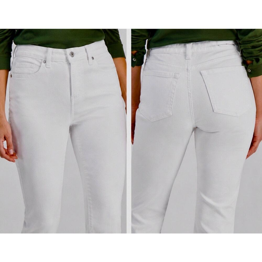 Style & Co Curvy Bootcut Bright White Jeans Women’s Size 12 Mid Rise NWT